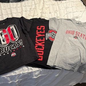 SET OF 3 Ohio state Buckeyes tees